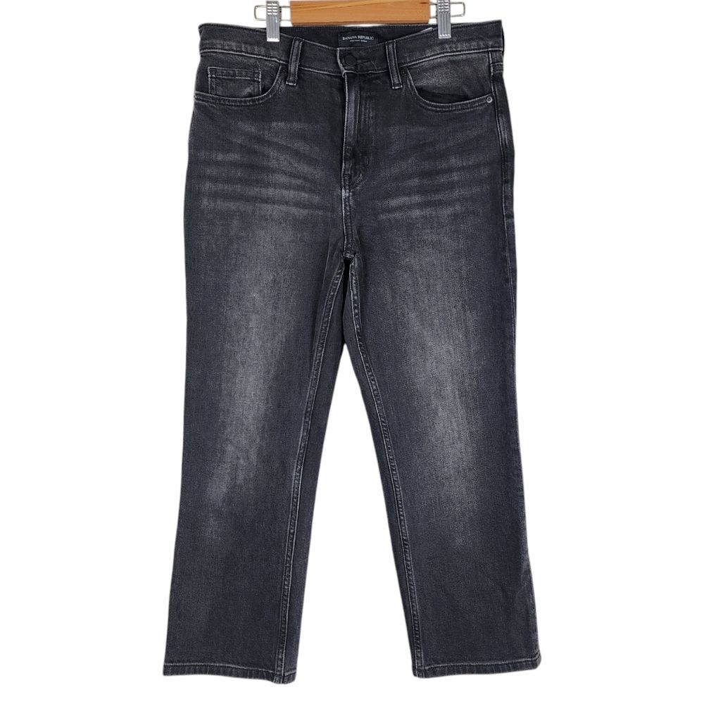 Banana Republic Premium Denim High Rise Straight Ankle Jeans Size 29 Short